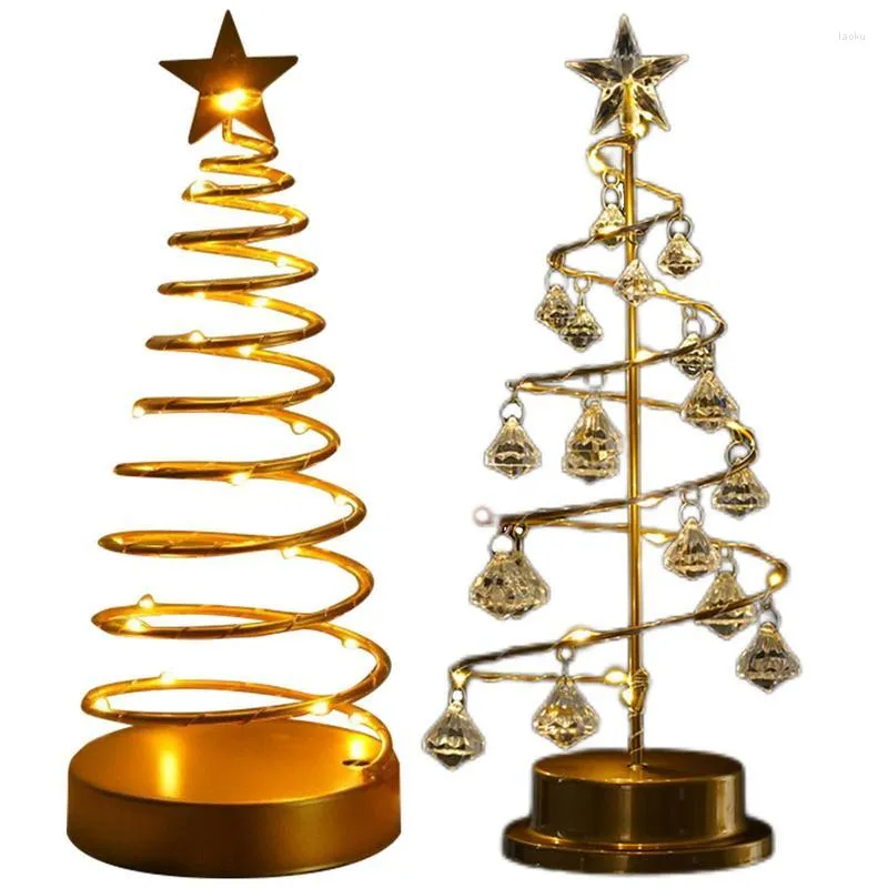 Decorações de Natal Pequena mesa de árvore de árvores com luzes 13'Decorative Trees for Home Decor Top