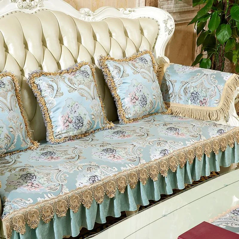 Chaves de cadeira SoFA combinada estilo europeu para sala de estar personalizando toalhas de decoração têxtil caseira