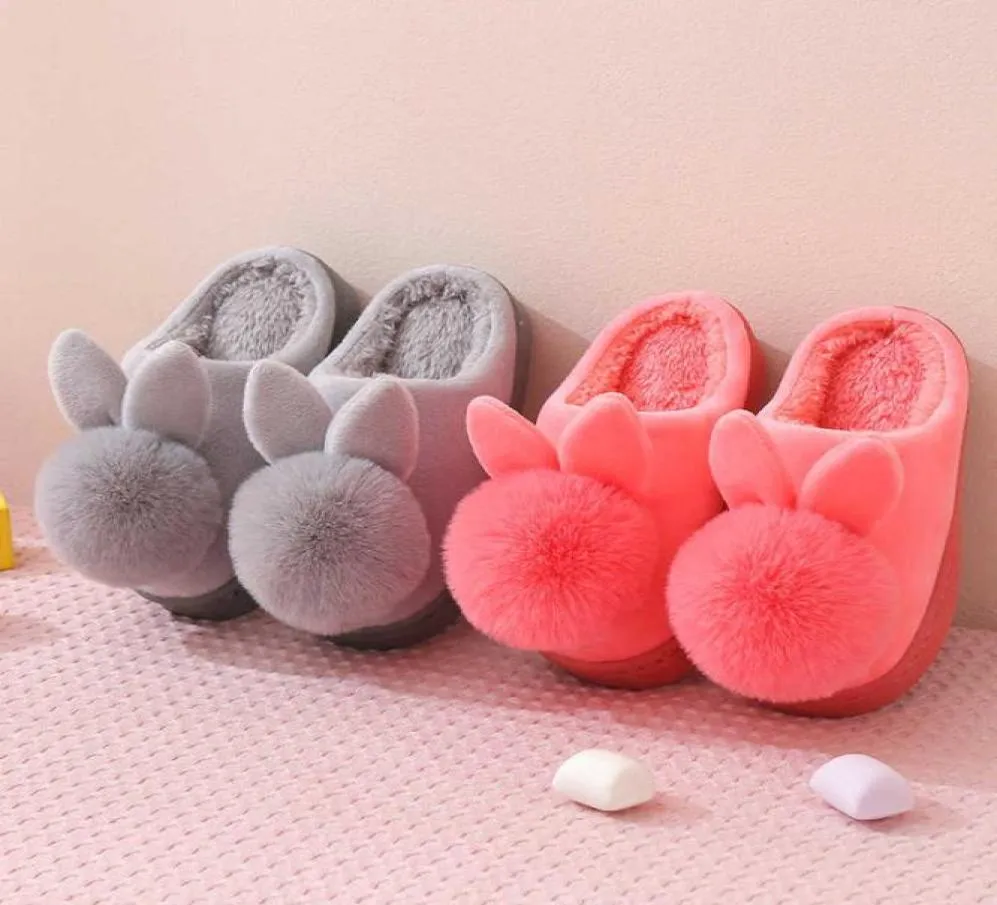 Slipper Winter Kids Slippers для девочек в помещении для мальчиков для малышей пушистые меховые скольжения домой детские туфли теплые антислипные дети 039s Slipper3731149