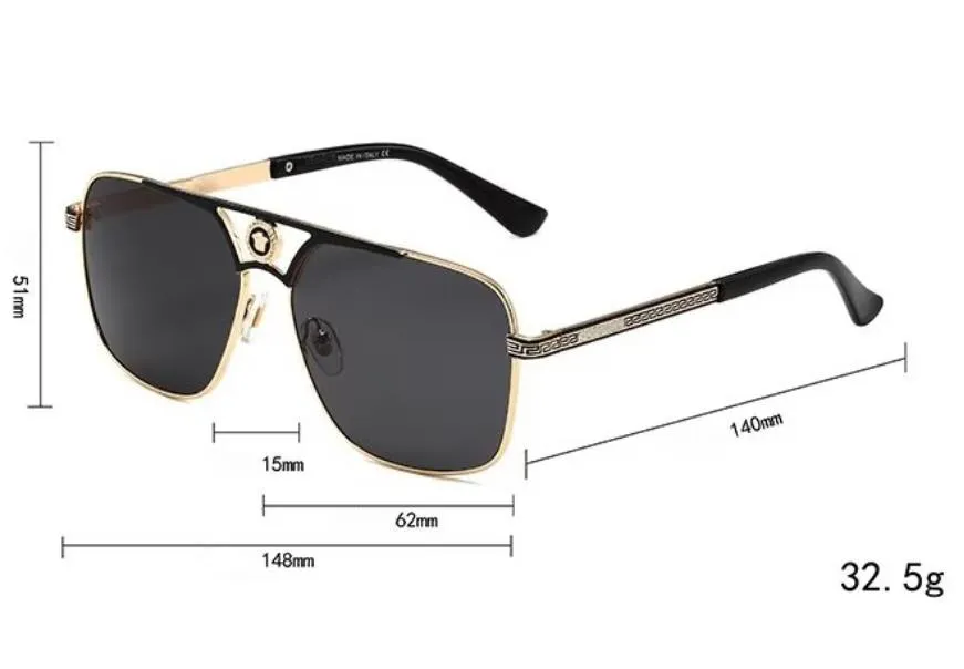 Дизайнерские бренд солнцезащитные очки мужчины женщины очки открытые оттенки металлическая рама мода классическая леди солнечная очки 2238