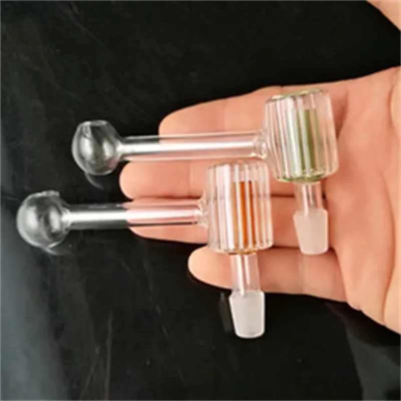 Accessoires de bangs en verre de tabac à filtre de couleur Pipes à fumer en verre colorées mini multicolores