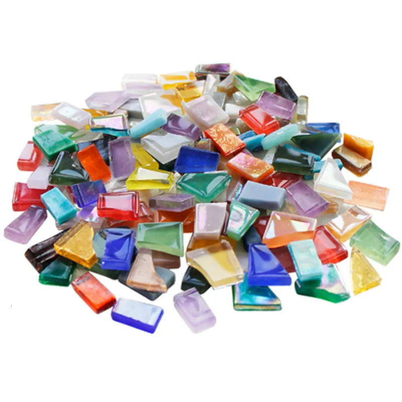 Lot De 250g De Pierres De Mosaïque En Verre Colorées - Taille 7 à 15 Mm - Pour Bricolage, Décoration, Artisanat