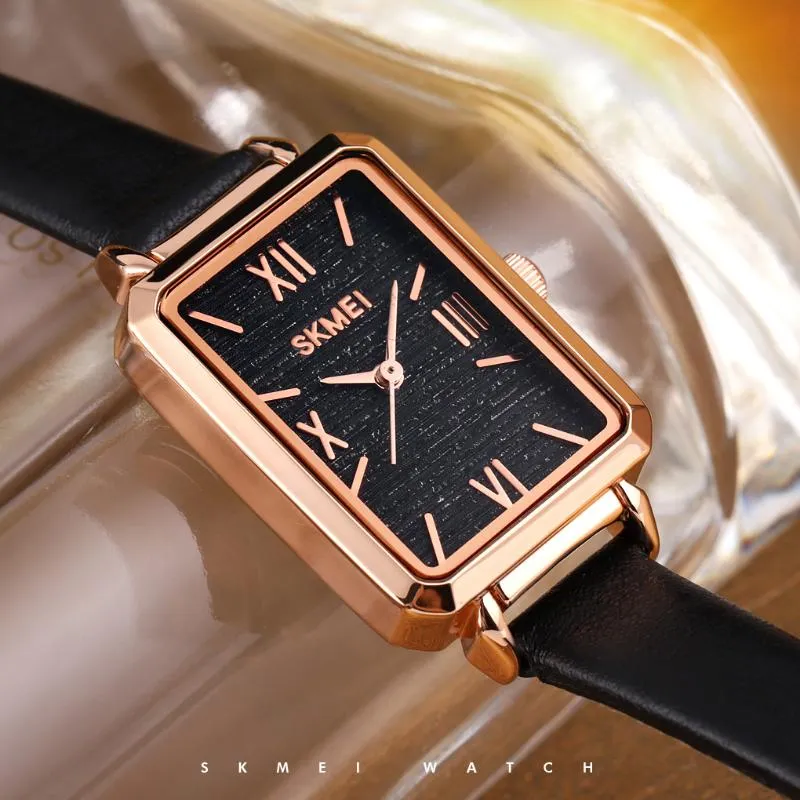 손목 시계 SKMEI 1706 간단한 여성 시계 창조적 인 낭만적 인 스퀘어 여성 손목 시계 여성 클래식 쿼츠 시계 릴로고 페미노 시계