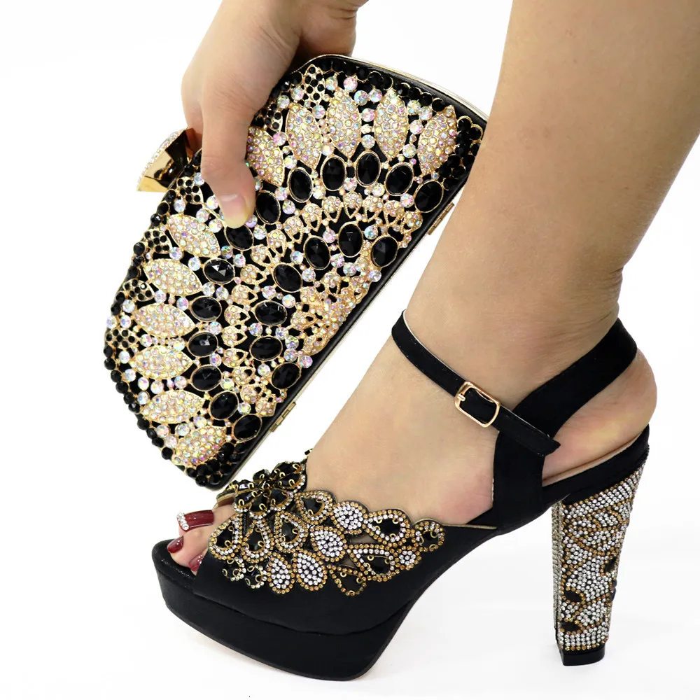 Dershow African Sparkly Prom Shoes And Bag Set With Pink Italian Matching Shoes For Women Perfect For Parties And Weddings HLO1 3 230210 From Hui06 50.5 DHgate.Com