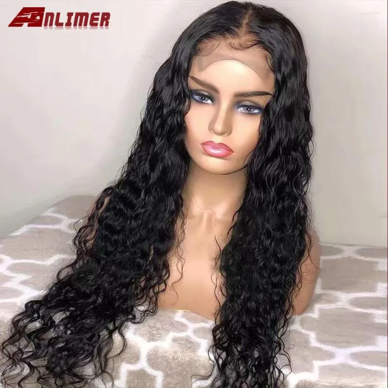 Transparent HD Lace 5x5 '' Pu Silk Base Wig Malaysian Water Wave Ombre Highlight Brown Blonde Top Human Hair