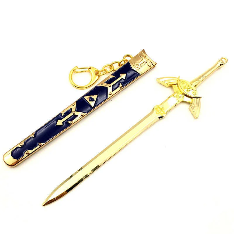 Key Rings The Legend of Zelda Keychain Bag Backpack Knife Anime Small Jewelry Keychain ToyCartoon Lady Jewelry Men Gift Wholesale G230210