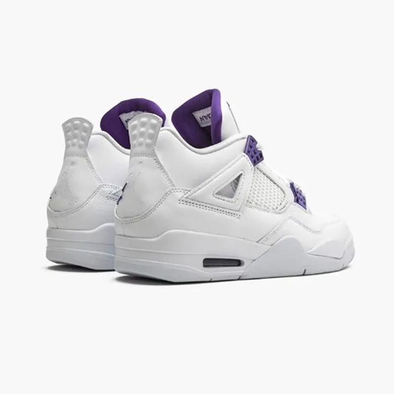 Jumpman Designer 4 4s Purple Metallic Basketball Shoes Mens Womens