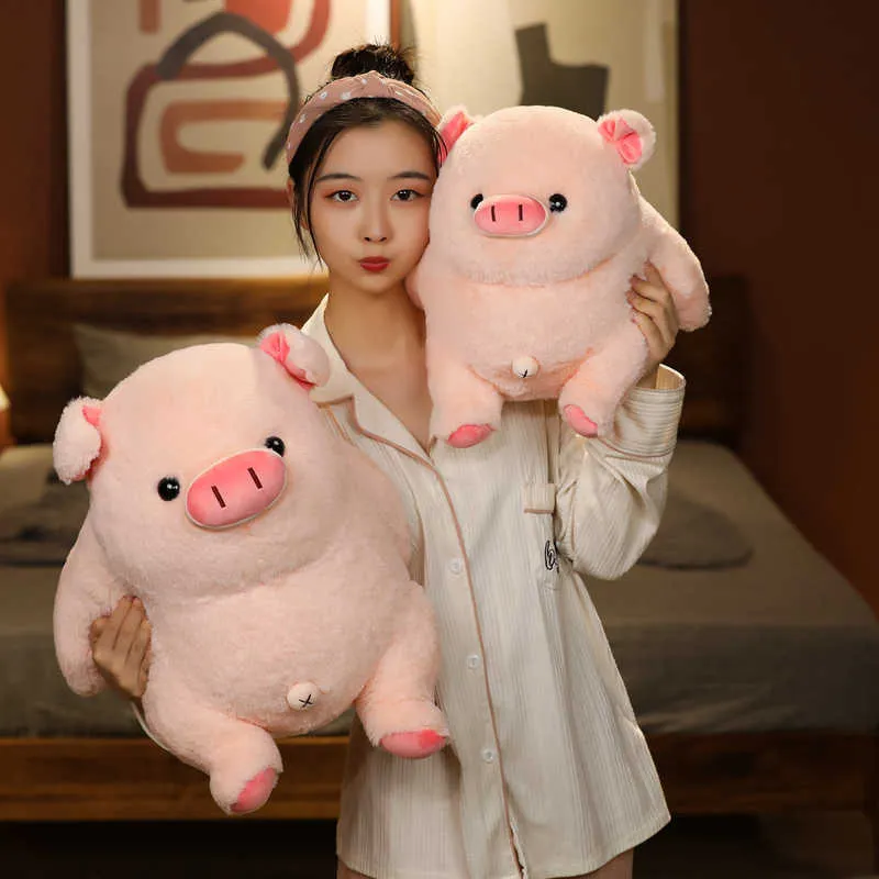 Furry Pink Pig Elastic Pillow Super Soft Fabric Piglet Stuffed Animal For  Girls, Cute And Comfortable Birthday Gift From Emporiumwholesale, $21.86