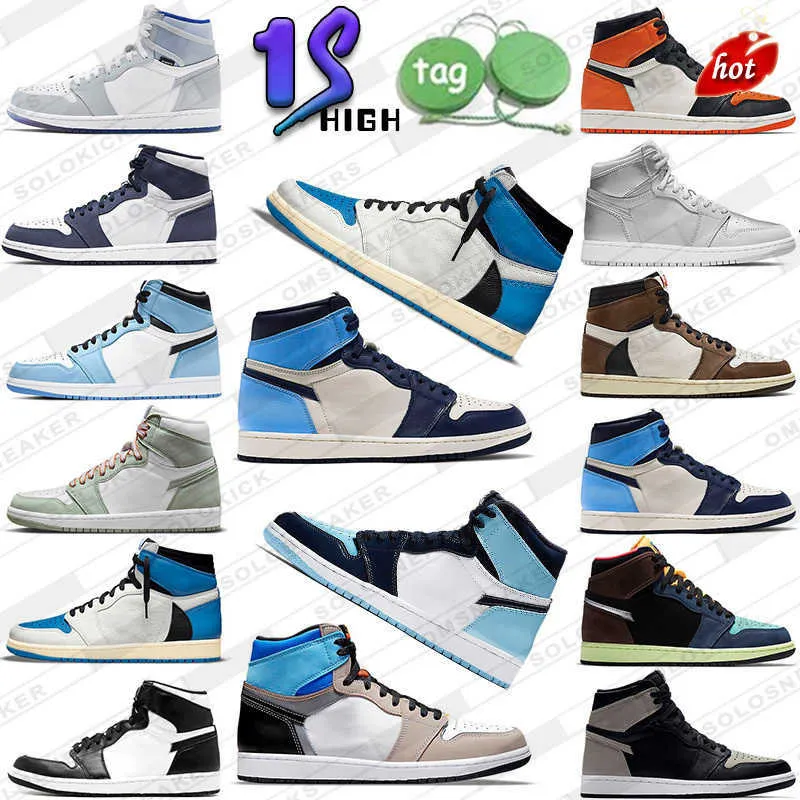 2023 Outdoor OG Umpman 1 University Blue Basketball Shoes 1s High Dark