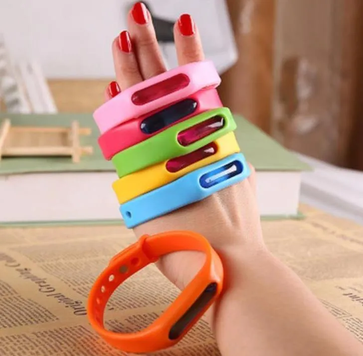 Pest Control Kids Mosquito Repellent Bracelet Band Antimosquitos Sile Wristband SN646