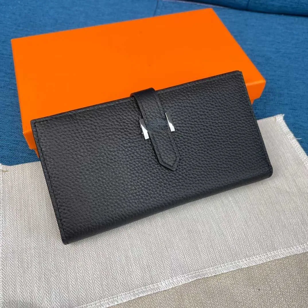 Sacos de desenhista de luxo Mudança bolsa cartão bolsa bolsa de couro longo fino carteira médio lizhi padrão mulheres estilo casual couro carteira de motorista venda direta da fábrica