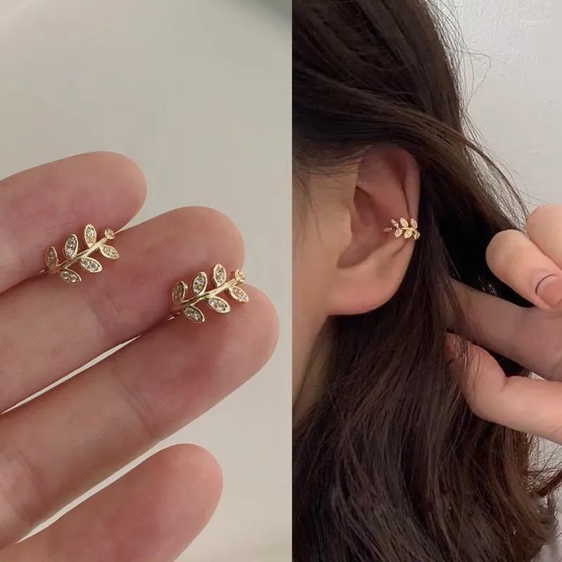Gold Leaf Clip On Earrings Non Piercing Ear Cuffs For Women And Teen Girls From Chicmemo 11.86 DHgate.Com