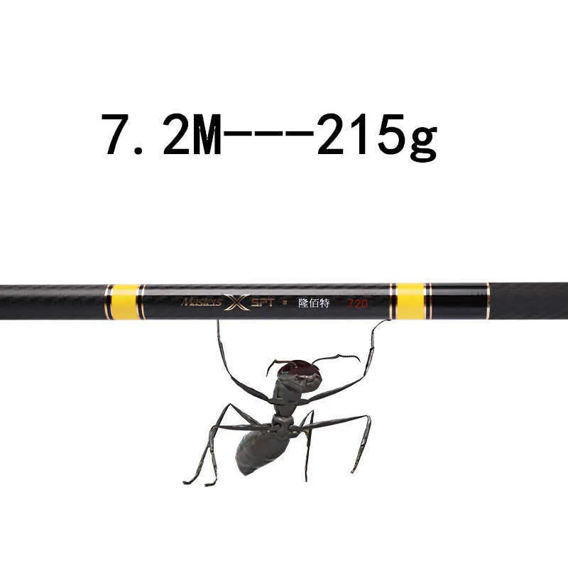 Canne da pesca per barche Canne da pesca ad alto tenore di carbonio Super Light Hard 36m 45m 54m 63m 72m 8m Canna telescopica Mano Canne da pesca d'acqua dolce Estate J230211