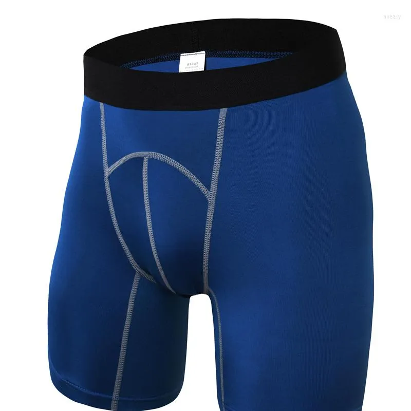 Underpants 2023 Summer Sport GYM Skinny Men Bodybuilding Legging Tight Compression Stretch Pro Crossfit Sweat Shapers Boxer Shorts