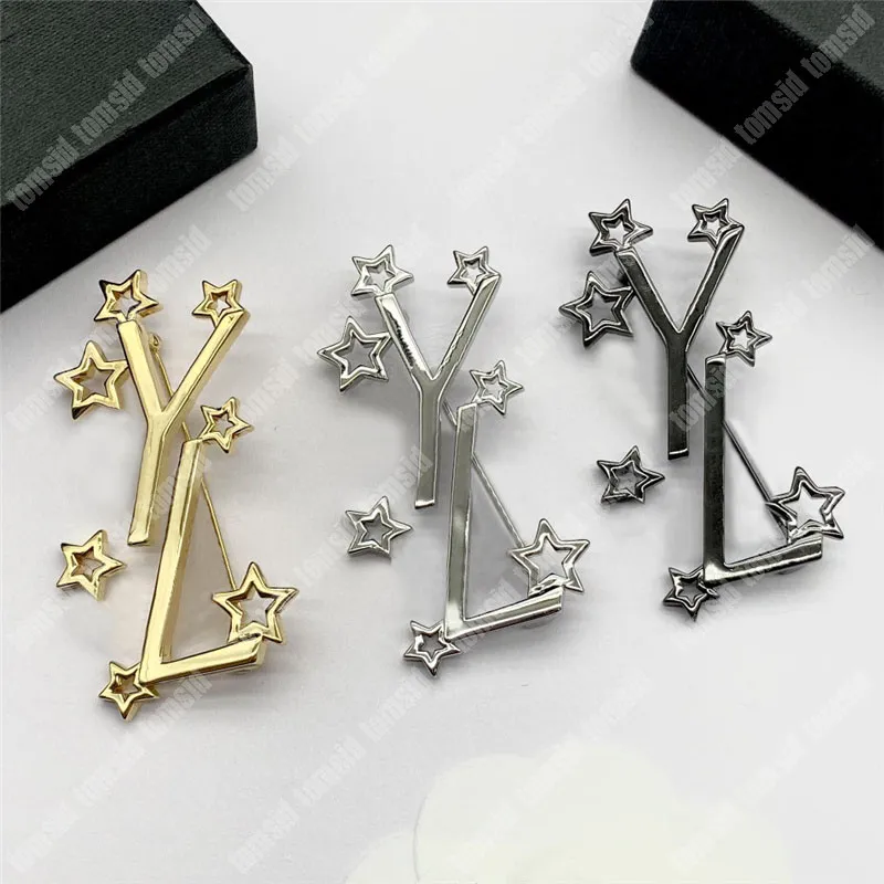 Broschen für Frauen Star Herren Designer Brosche Pins Mode Marke Buchstaben Broschen Schmuck Silber Gold Brosche Pin Broche Zubehör