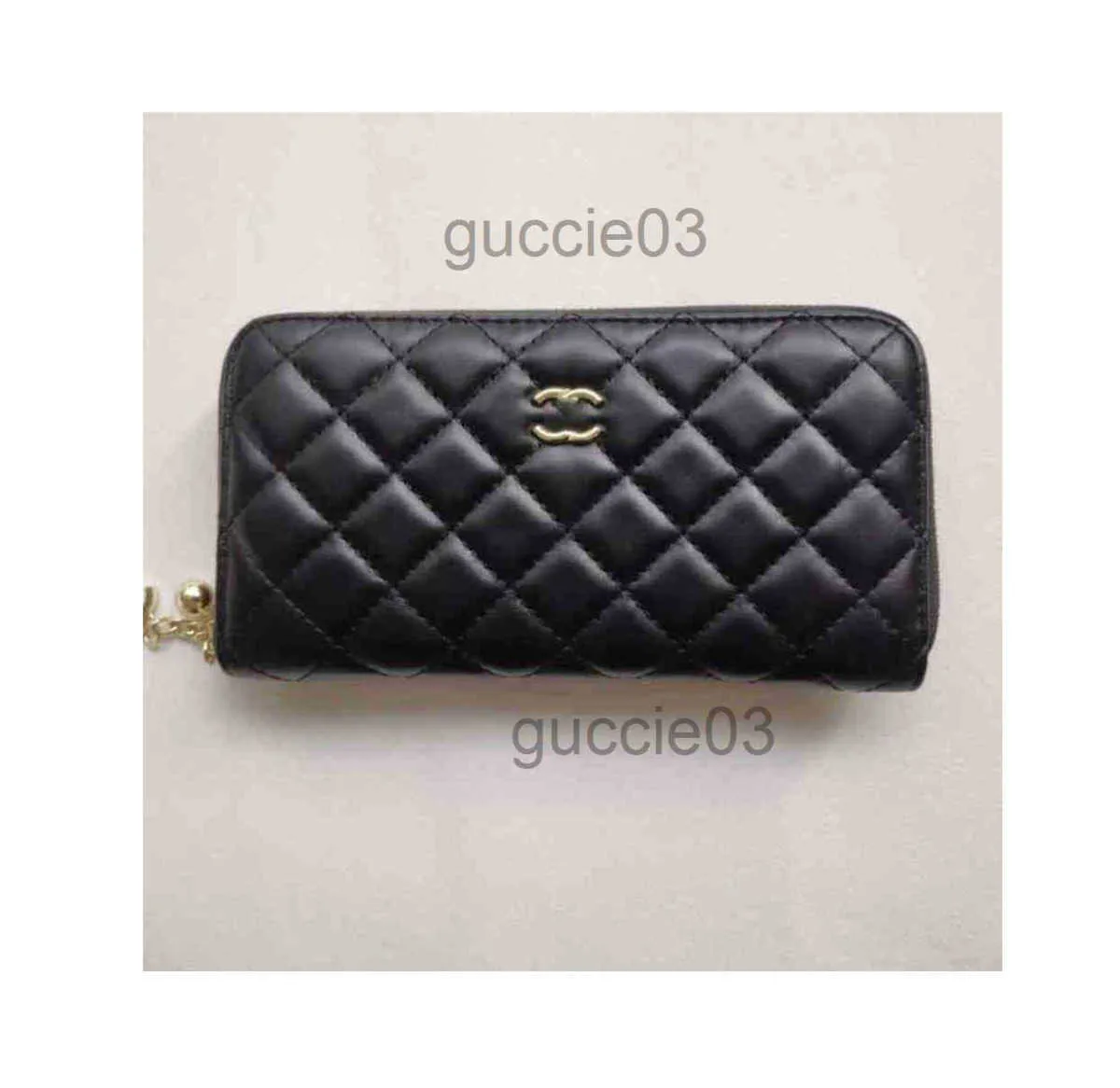 Designer Channel Bag CC Wallet Handbag Womens Mens Lovers New Soft Leather Women's Long Zipper Lingge Card Wallet Borsa per cellulare a mano di grande capacità