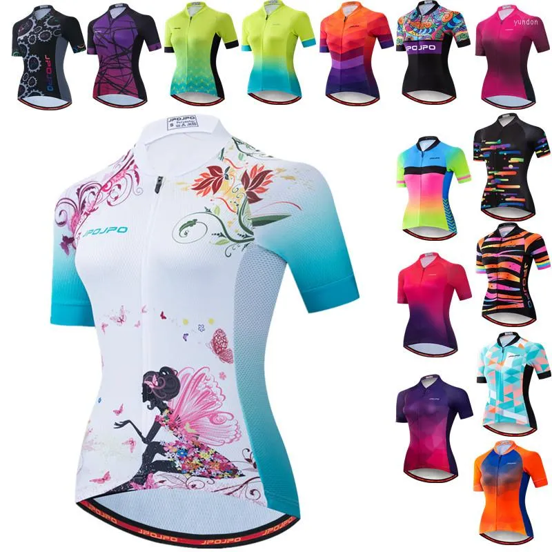 Vestes de course Weimostar blanc ange cyclisme maillot femmes VTT vêtements hauts respirant chemise route vélo Cycle porter