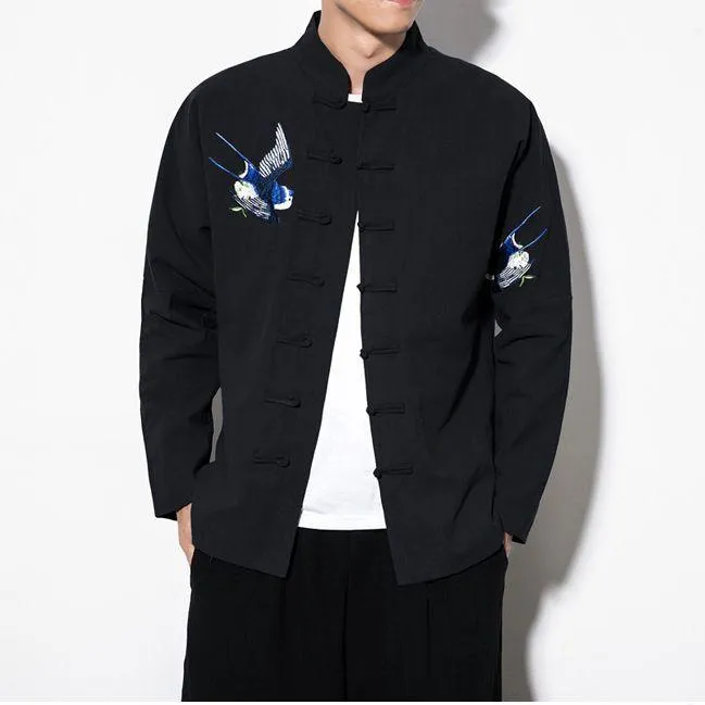 Мужские куртки 2023 китайский стиль ретро плюс размер 5xl Tang Suit