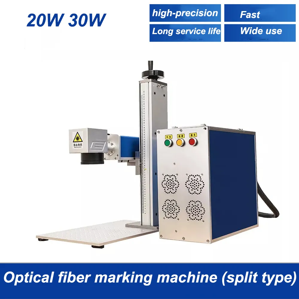 Fiber Laser Marking Machine 20w 30w Raycus Gold Silver Jewelry Engraver For Engraving Business Card Silver Personal Computer