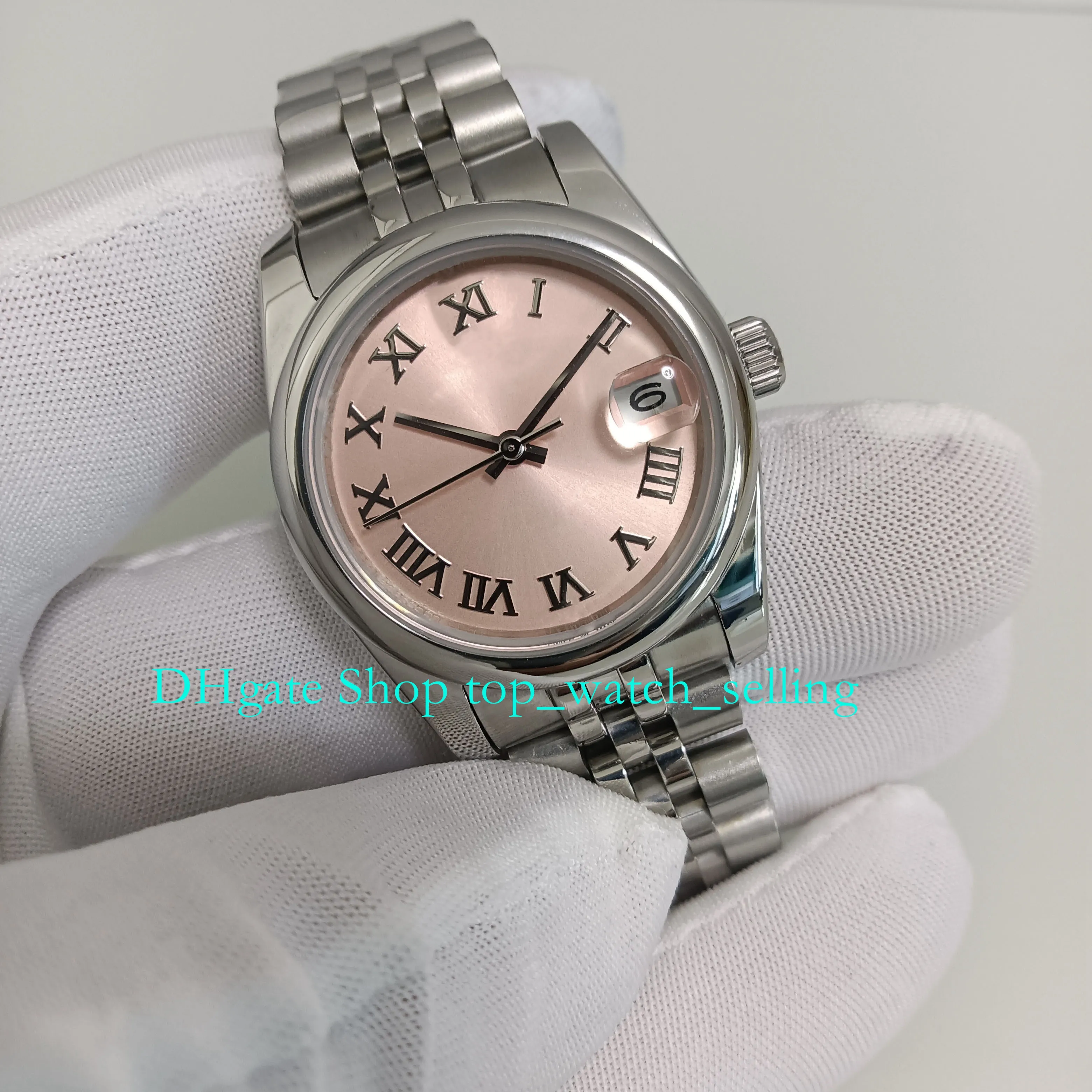 20 Style Watch of Women Automatic With Box Ladies 31mm Pink Dial Stainless Steel Yellow Gold Bracelet Folding Clasp Women's Watches Wristwatches