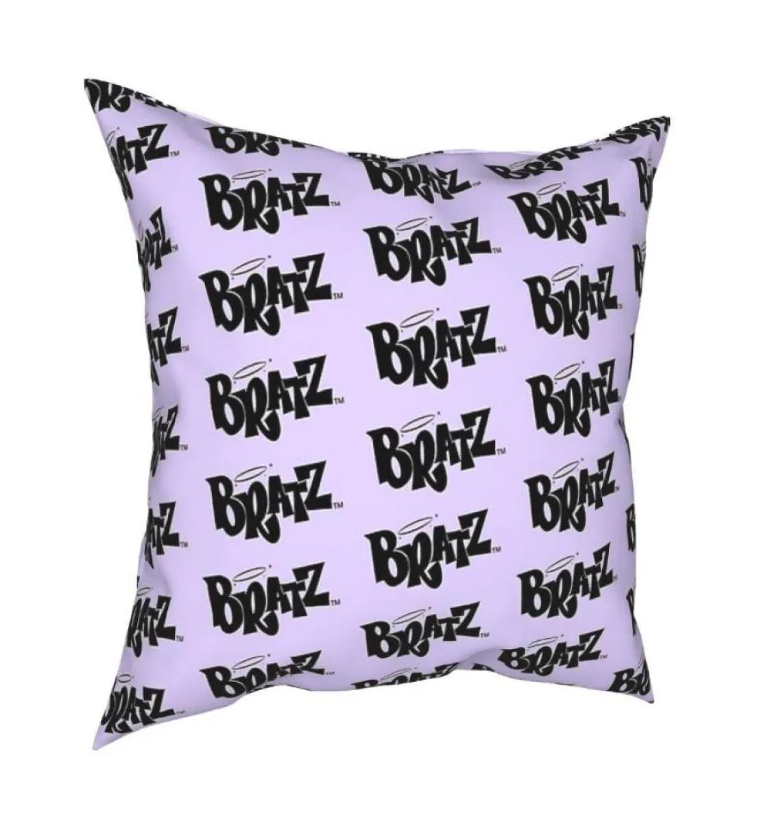 Подушка пастель пастель фиолетовый рисунок Bratz Cover S Blue Cushion Natural Silk 100pillow6969827