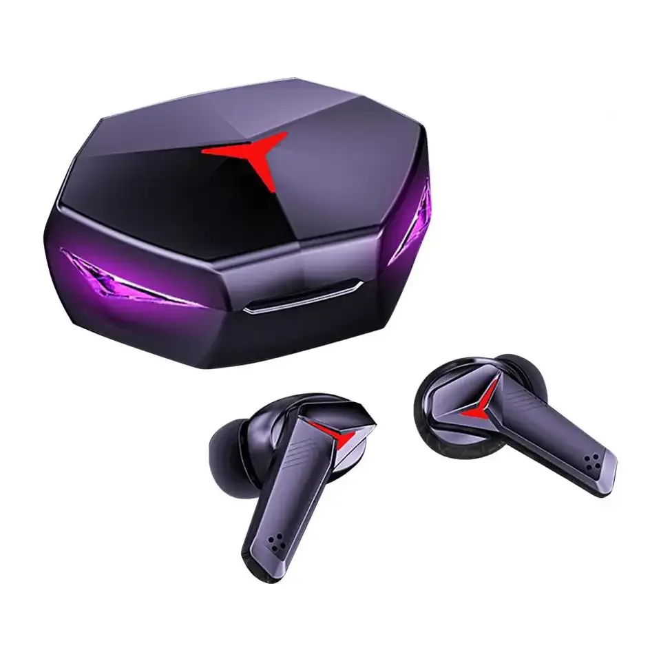 Cuffie da gioco Bluetooth T33 Cuffie wireless TWS a bassa latenza Auricolari intrauricolari Auricolari per giochi musicali stereo 9D con microfono in scatola al dettaglio