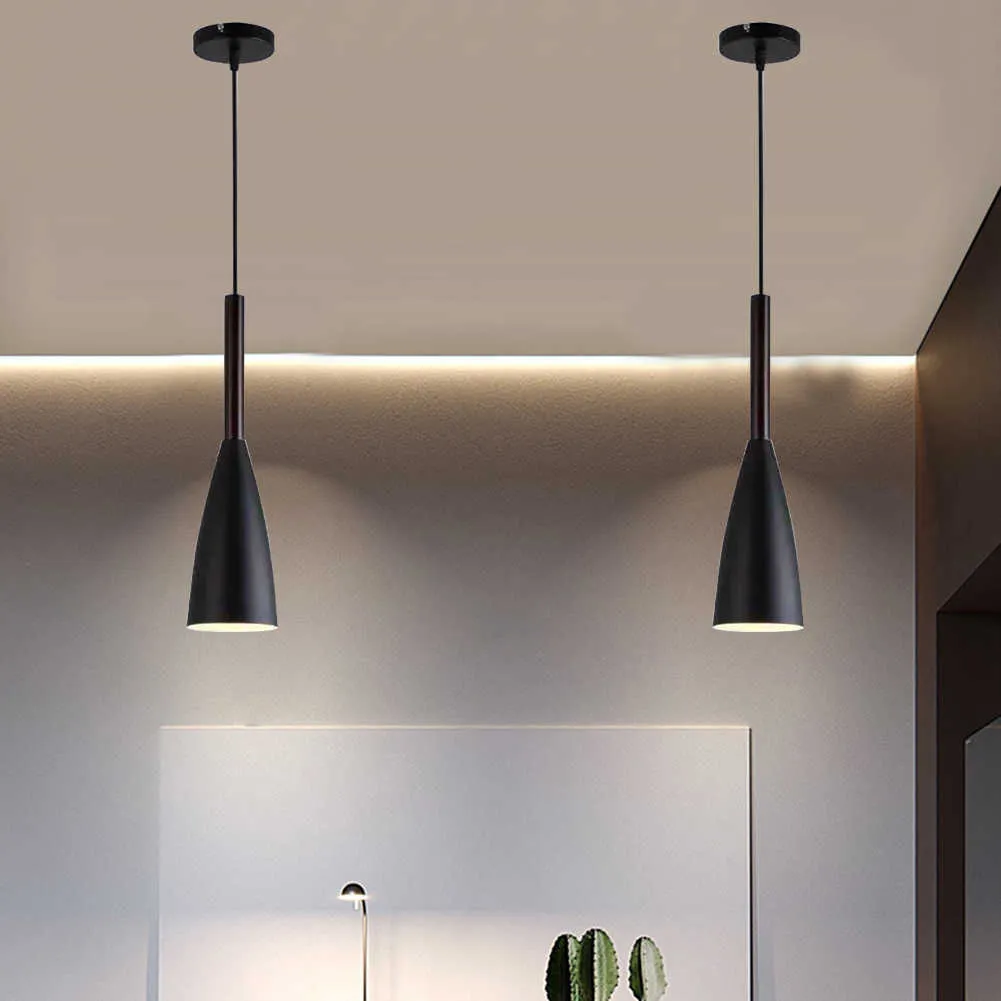 s Iron Art Modern Hanging Ceiling Indoor Dimmable Corridor Lamp Brightness Pendant Light Fixture Bedroom Kitchen Decor 0209