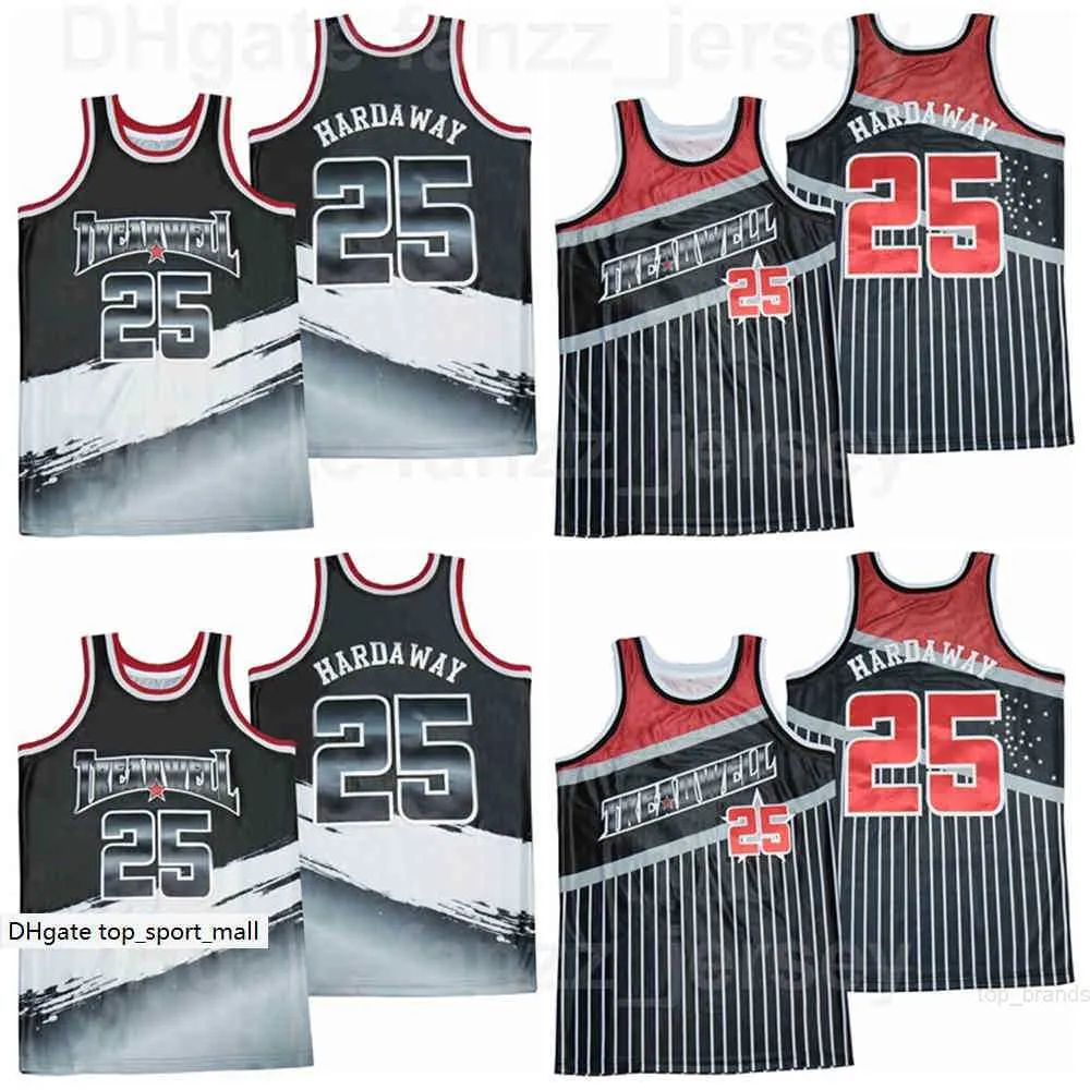 Filme Basketball Treadwell High School #25 Penny Hardaway Jersey Men Hiphop para fãs de esportes Team cor preto respirável puro algodão uniforme na venda