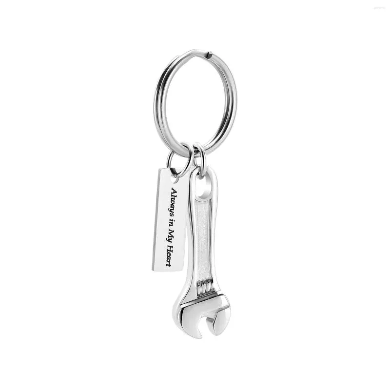 Chains Urn Keychain For Ashes Wrench Cremation Jewelry Women Men Memorial Keepsake Locket Pendant