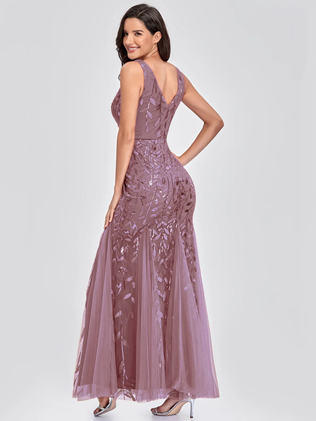 Summer Sequin Maxi Dress for Women with V-Neck and Zipper Closure  Ankle-Length Chiffon Cocktail Party Dress from Dhgate Urban Sexy Dresses -  price 79.73