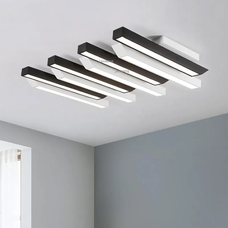 Modern LED Long Ceiling Lights Fixtures For Minimalist Living Room And