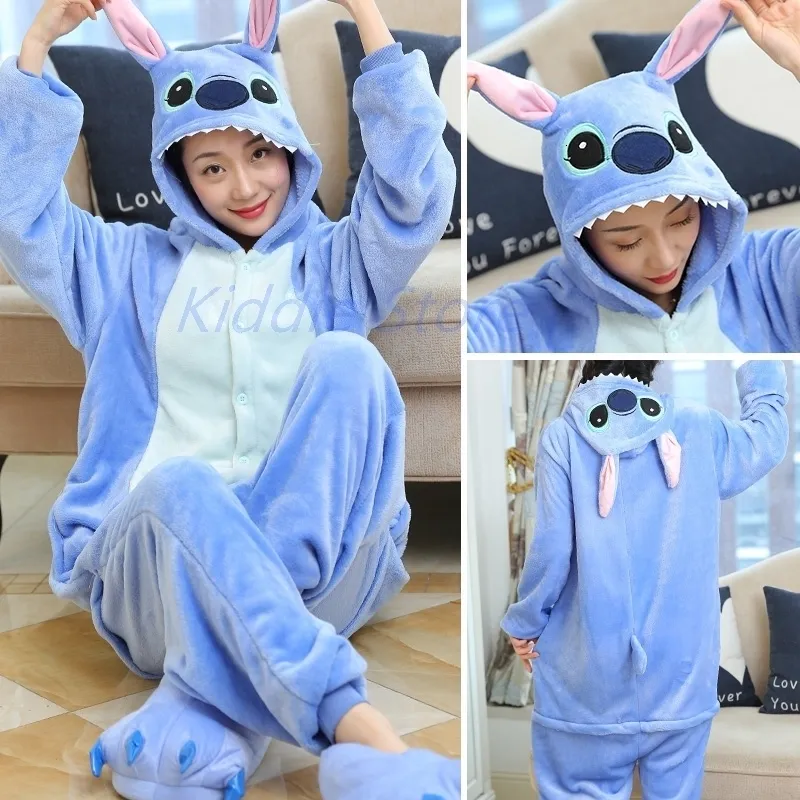 Pijamas Bebé Niñas Stitch Unicornio Pijama Kigurumi Trajes para niños  Licorne Panda Ropa de dormir Onesie para mujeres adultas Niño Pijama de  cuerpo