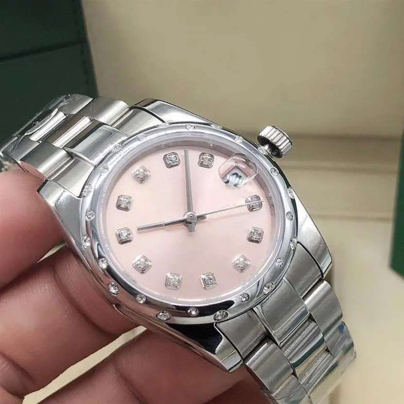 Frauen Uhr 31mm 2813 Bewegung 316 Stahlringmund eingelegt mit kleinen Diamanten hohe Stärke Anti-Scraper-Spiegel Fashion Spo304d