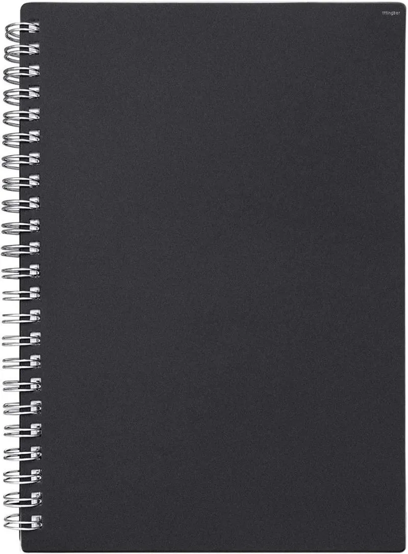 Notebook Sprial notebook governado Kraft Soft Wirebound Memorando Notos de notas Diário Planner 140 páginas/ 70 folhas 8