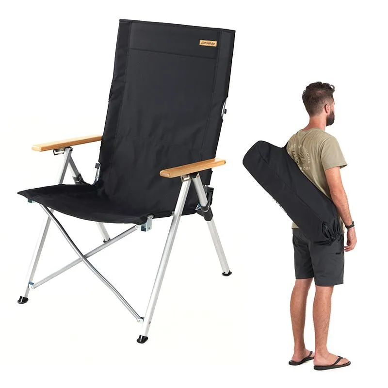 Camp Furniture Naturehike Outdoor Folding Chair Portable Aluminium Eloy Justerbar liggande campingfiske strand NH17T003-ycamp