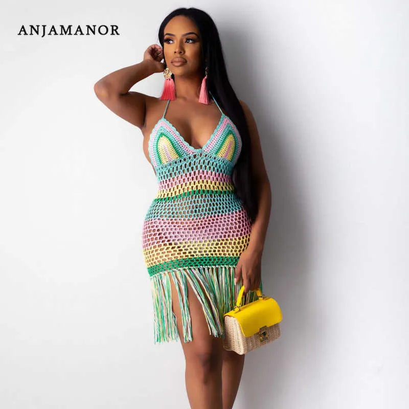 white christmas dresses Verano Crochet Halter Dress main image 1