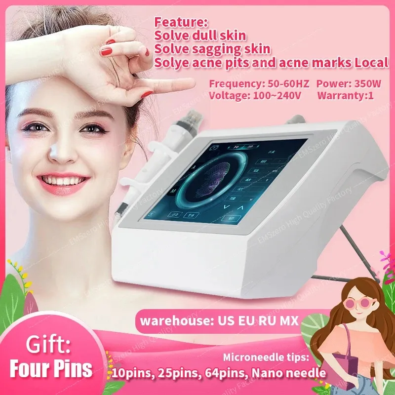 Outros equipamentos de beleza equipamentos fracionários de radiofrequência dispositivo fracionário rf microneedling anti envelhecimento microneedle cuidados com o salão de cicatrizes anti rugas