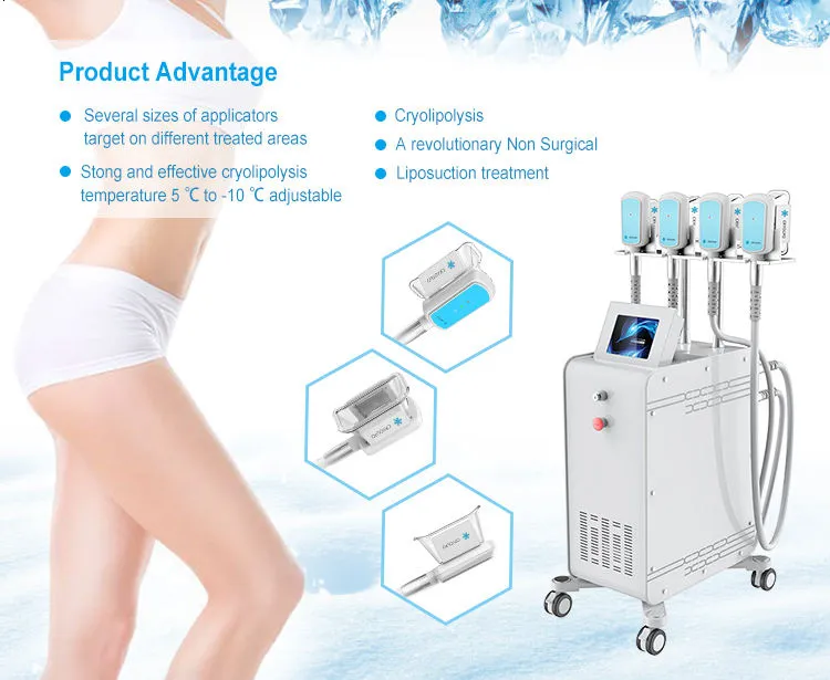 360 cryolypolisis vet bevriesapparatuur lichaam contouren gewichtsverlies cryo afslankmachine machine