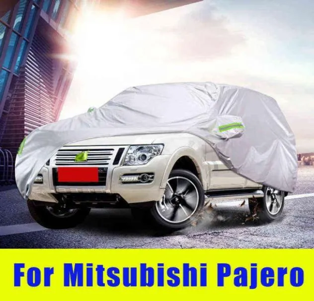 방수 풀 자동차 커버 야외 선샤이드 먼지 방진 눈은 Mitsubishi Pajero V73 V93 V93 20042013 액세서리 W2203222979385