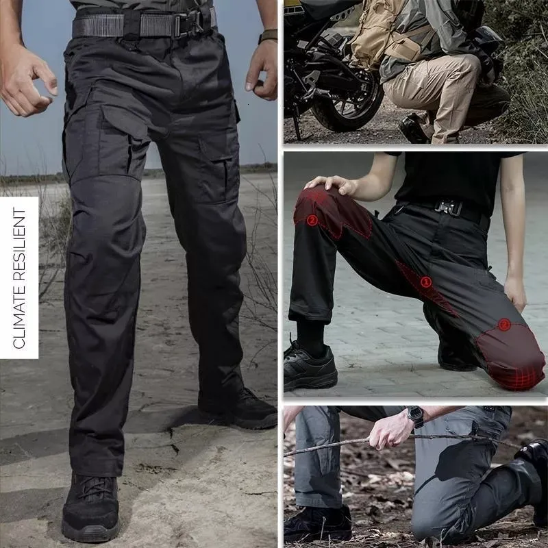 Waterproof Tactical Pants For Men With Multiple Pockets SWAT