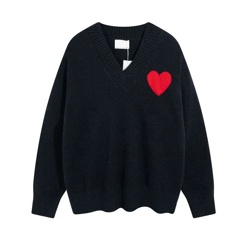 Designer Sweater Love Heart A Man Woman Lovers Couple sweater Cardigan Knit High Collar Womens Fashion Letter White Black Long Sleeve Clothes Pullover