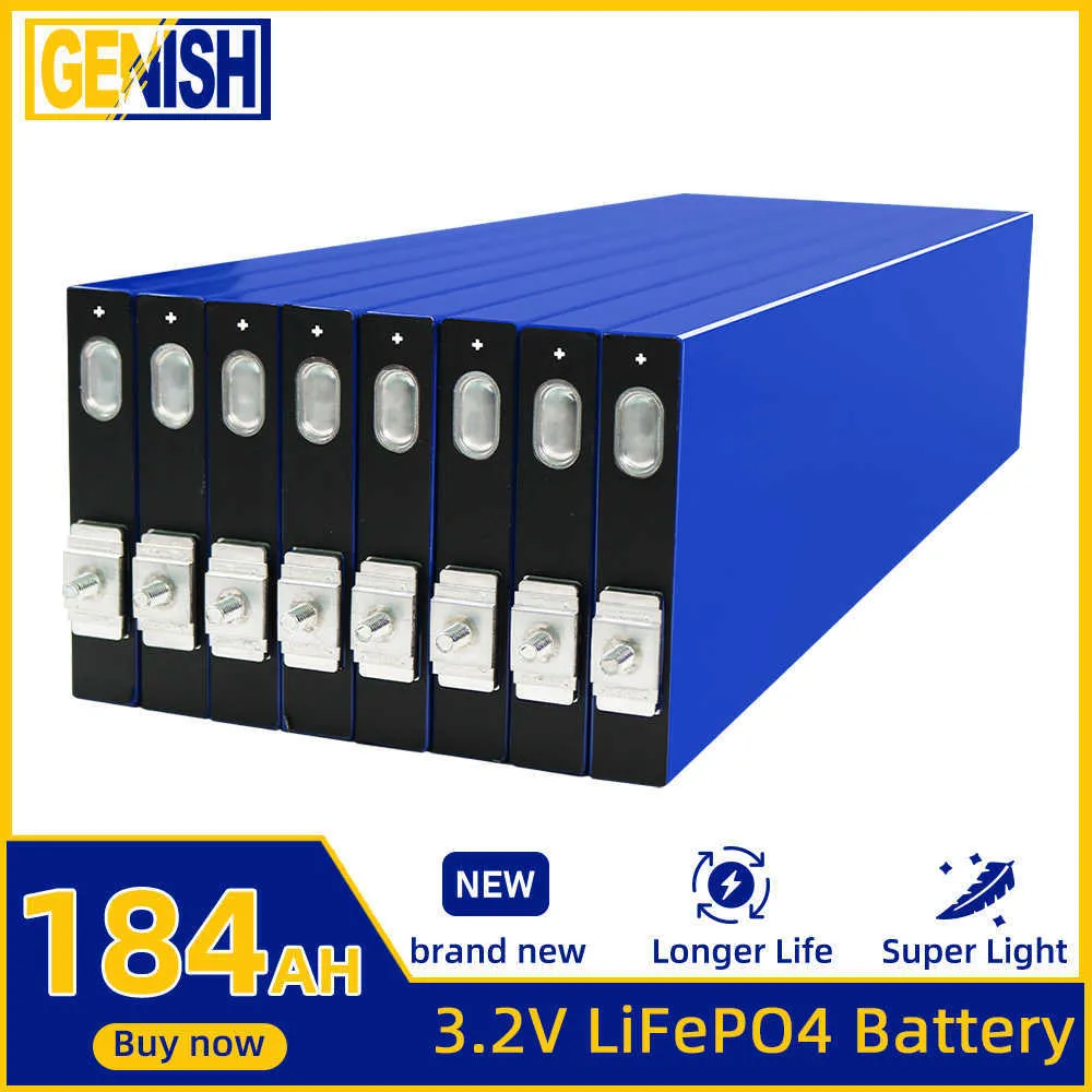 200AH 3.2V LIFEPO4 Лития железа Фосфата Перезаряжаемая DIY 184AH Батарея Глубокая цикла для 12 В сетки солнечной энергии сетки.