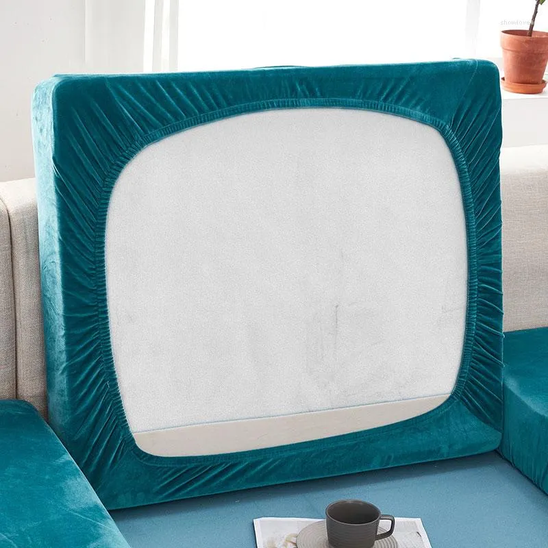 Pokrywa krzesełka gruba sofa poduszka pokryw Elastyczne meble ochraniacz siedziska scena solidna kolor 9 kolorów y1001