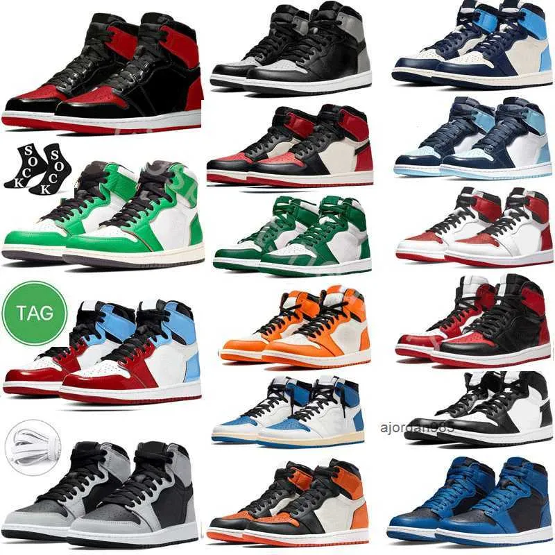 2023 jumpman 1 1s Scarpe da basket da uomo Homage Patent Bred Stage Haze Reverse Mocha Marina Ice Diamond Chicago Stealth Cement True Light Smoke