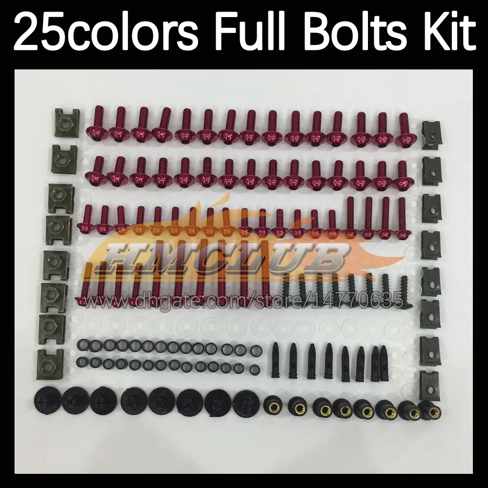 268PCS Complete Moto Body Volledige schroeven Kit voor Suzuki GSX R1000 K7 GSXR 1000 CC 1000cc GSXR1000 07 08 2007 2008 Motorfietsbouten Bouten voorruitschroefmoeren moer moer