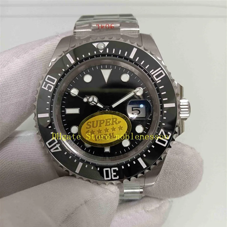 Super V12 N Factory 904L Steel Watch Mens 43mm Red 126600 Ceramic Bezel Cal 2836 운동 50 주년 기념 기계 남성 Noobf ET2259