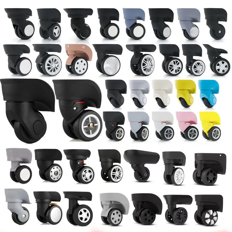 Bag Parts Accessories Trolley luggage trunk caster accessories wheel pulley password suitcase luggage box universal wheel replacement repair part 230210
