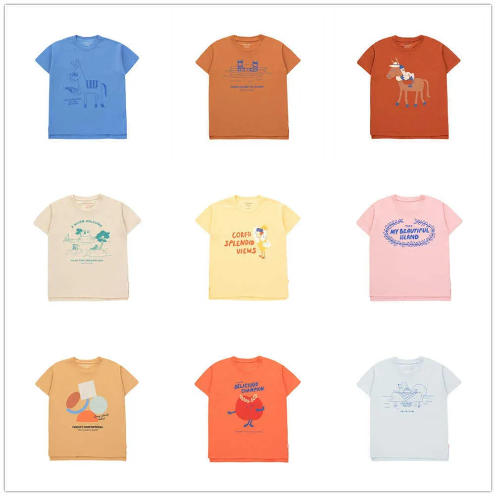 T-shirts Top pour enfants TC Brand New T-shirt à manches courtes en coton pour enfants printemps et été T230209