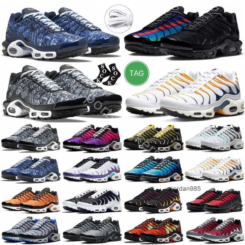 2023 Mens Womens TN Plus 3ランニングシューズTerassape Triple Black Anthracite Hyper Jade Teal Yellow Grape Ice Bred Reflective Trainers