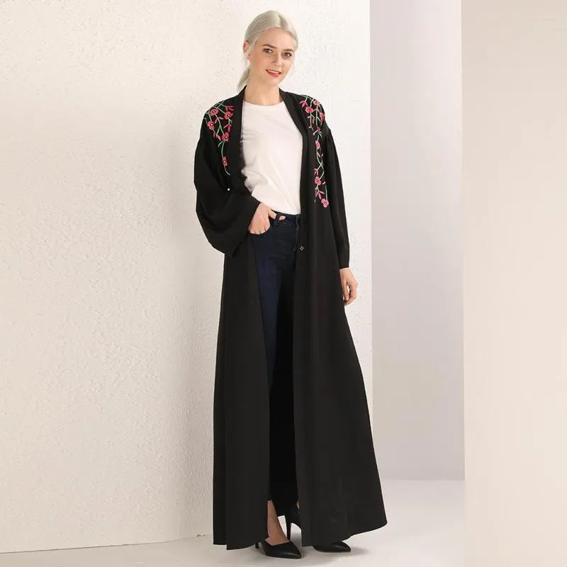 Vêtements ethniques Caftan dubaï Abaya Kimono Cardigan musulman Hijab Robe robes arabes Caftan Marocain Abayas pour femmes Robe Islam